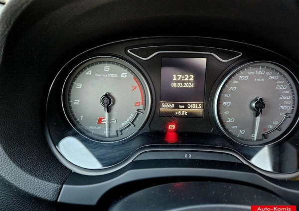 Audi S3 cena 86800 przebieg: 56000, rok produkcji 2016 z Czerwionka-Leszczyny małe 667